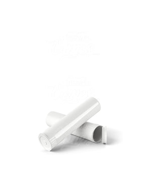 78mm Child Resistant Pop Top Opaque White Plastic (Open) Pre-Roll Tubes 1200/Box