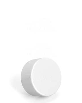 28mm Smooth Push and Turn Child Resistant Plastic Caps With Foil Liner - Matte White - 504/Box