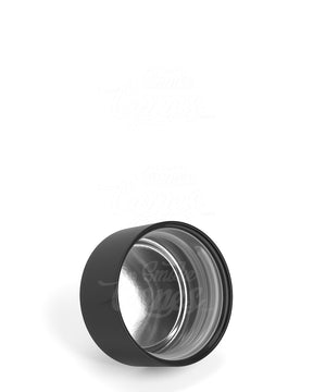 28mm Smooth Push and Turn Child Resistant Plastic Caps With Foil Liner - Glossy Black - 504/Box