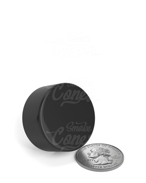 28mm Smooth Push and Turn Child Resistant Plastic Caps With Foil Liner - Glossy Black - 504/Box