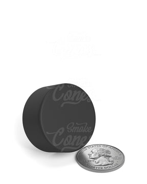 28mm Smooth Push and Turn Child Resistant Plastic Caps With Foil Liner - Black - 504/Box