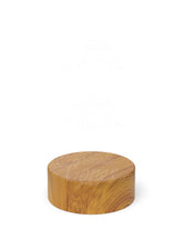 38mm Smooth Push and Turn Child Resistant Plastic Caps With Foam Liner - Bamboo Wood - 320/Box