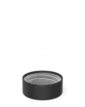 38mm Smooth Push and Turn Child Resistant Plastic Caps With Foil & Heat Liner - Black - 320/Box