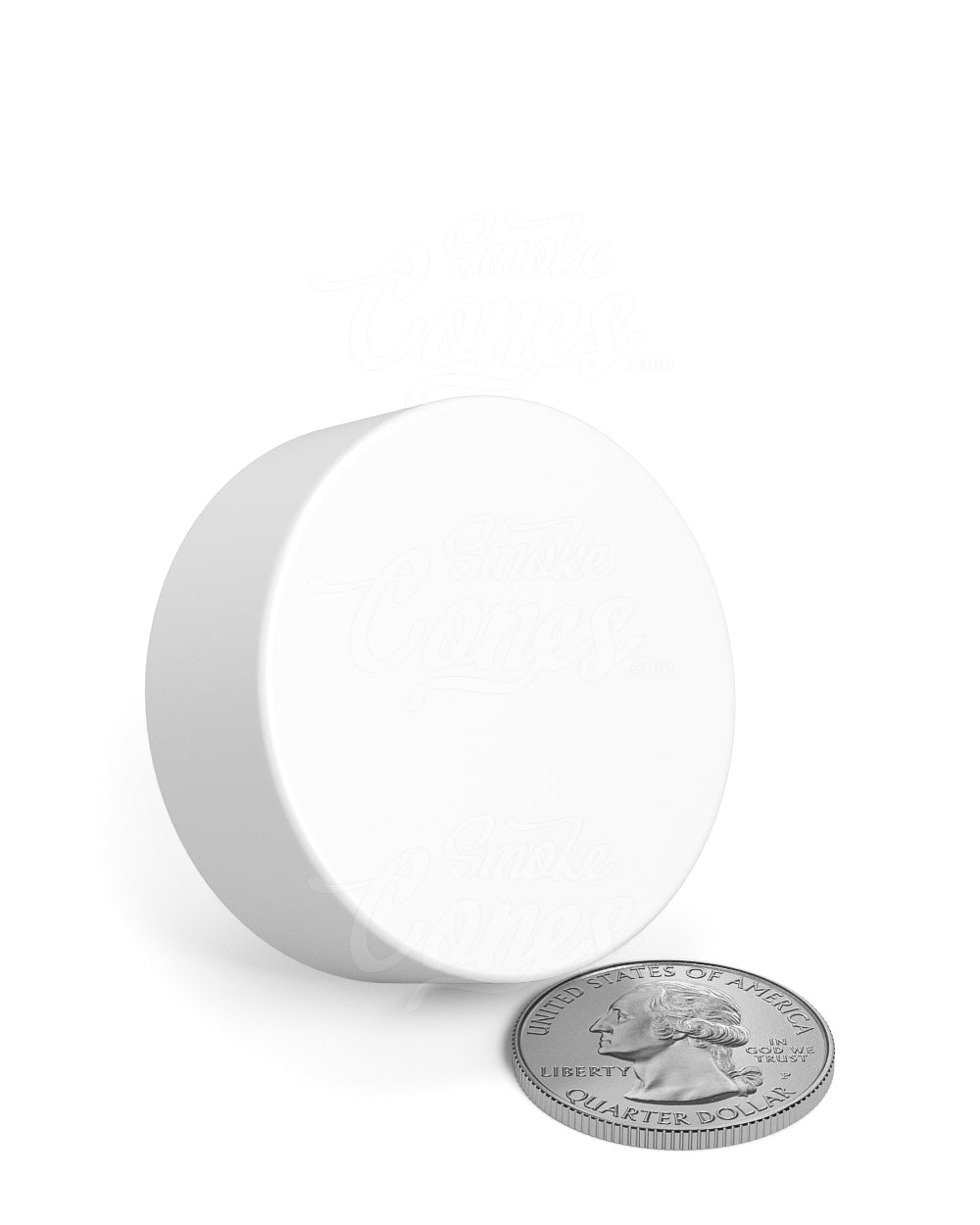 38mm Smooth Push and Turn Child Resistant Plastic Caps With Foil & Heat Liner - White - 320/Box