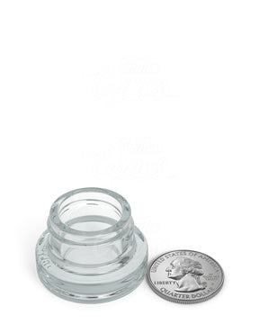 28mm Clear 5ml Glass Concentrate Jar 504/Box - 6