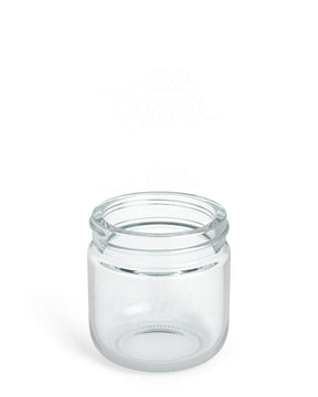 53mm Rounded Base Clear 2oz Glass Jar 32/Box - 1