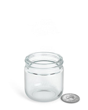 53mm Rounded Base Clear 2oz Glass Jar 32/Box - 6