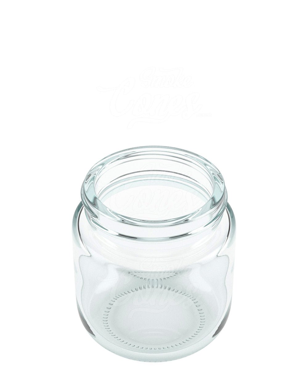 53mm Rounded Base Clear 3oz Glass Jar 32/Box - 1