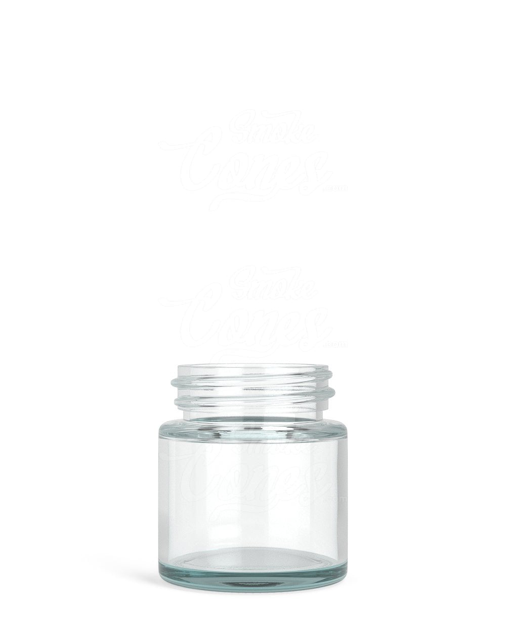 1oz Straight Sided Clear Glass Jars 256/Box - 2