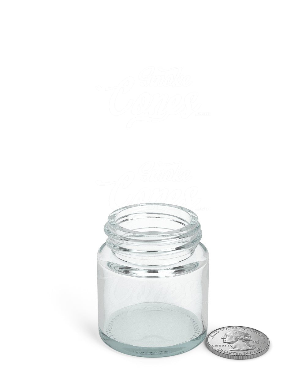 1oz Straight Sided Clear Glass Jars 256/Box - 6