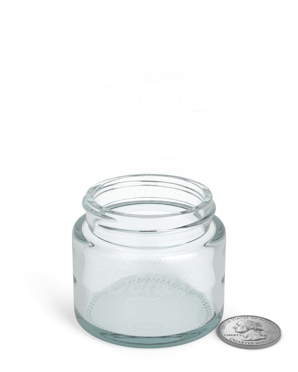 53mm Straight Sided Clear 2.5oz Glass Jar 32/Box - 6