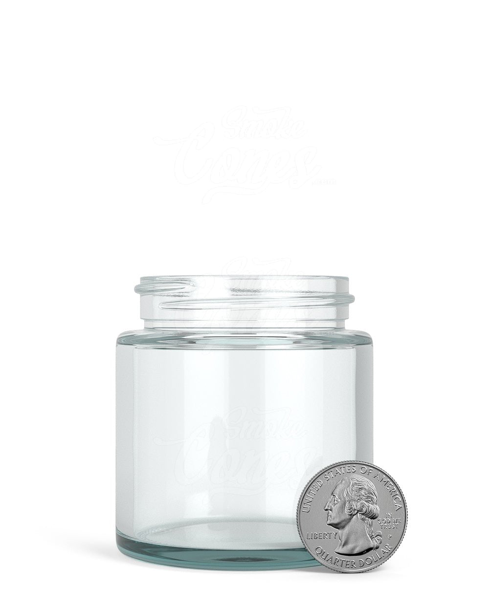 53mm Straight Sided Clear 3.75oz Glass Jar 32/Box - 5