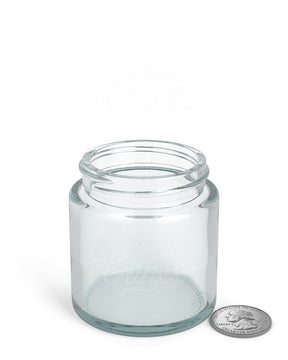 53mm Straight Sided Clear 3.75oz Glass Jar 32/Box - 6