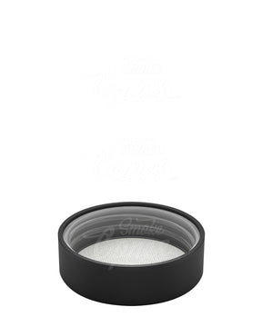 53mm Push and Turn Child Resistant Plastic Caps With Foam & Heat Liner - Matte Black - 120/Box