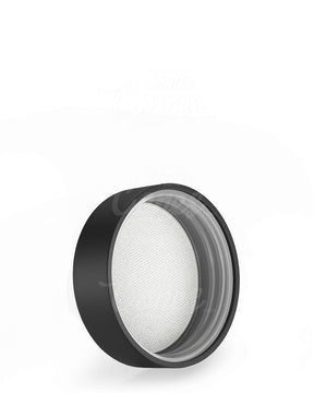 53mm Push and Turn Child Resistant Plastic Caps With Foam & Heat Liner - Matte Black - 120/Box