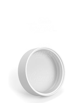 53mm Push and Turn Child Resistant Plastic Caps With Foam Liner - Matte White - 120/Box