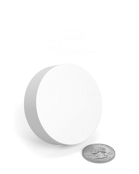 53mm Push and Turn Child Resistant Plastic Caps With Foam Liner - Matte White - 120/Box