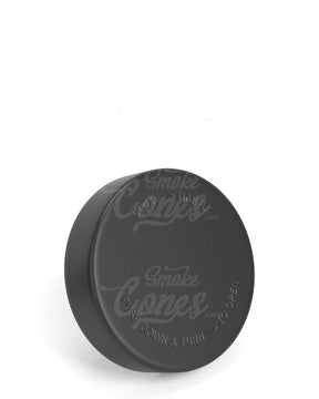 57mm Smooth Push and Turn Child Resistant Plastic Caps With Foam Liner - Semi Gloss Black - 72/Box