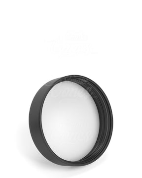 57mm Smooth Push and Turn Child Resistant Plastic Caps With Foam Liner - Semi Gloss Black - 72/Box