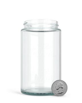 10oz Straight Sided Clear Glass Jars 72/Box - 5