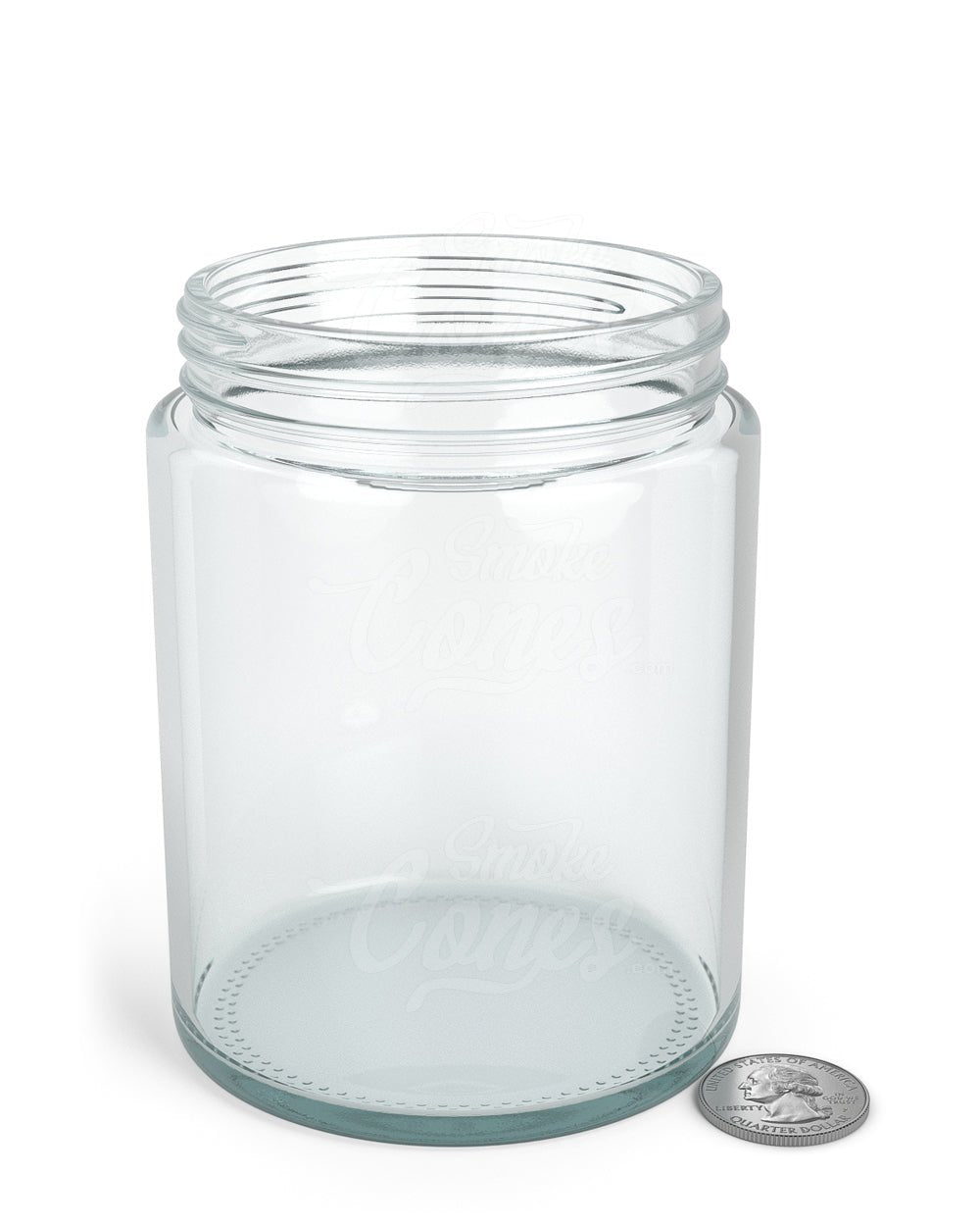 18oz Straight Sided Clear Glass Jars 48/Box - 6