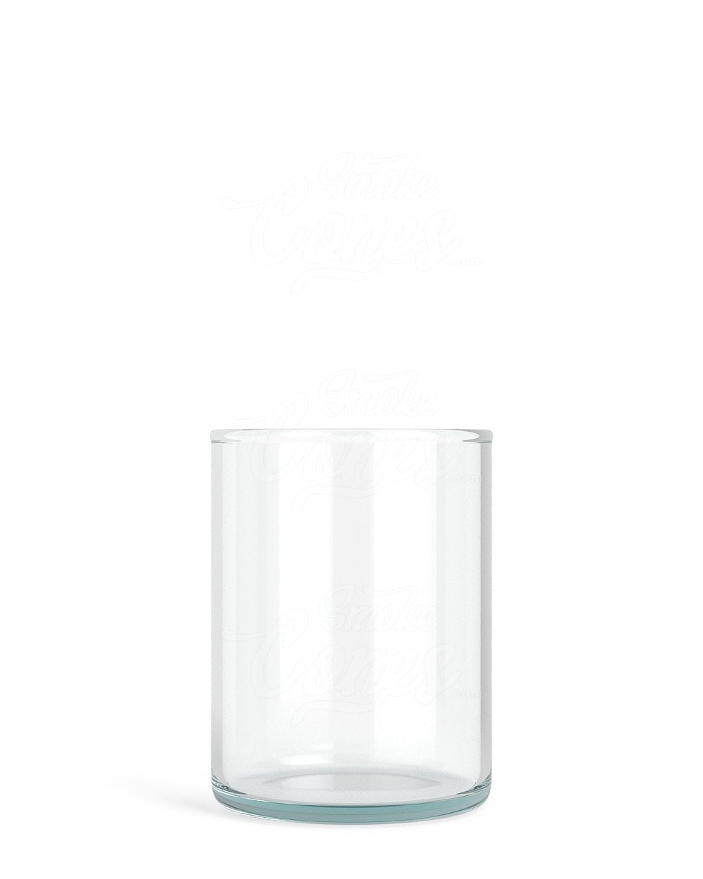 50mm Straight - Sided Clear 2oz Glass Screw Top Jars With White Lid 240/Box - 2