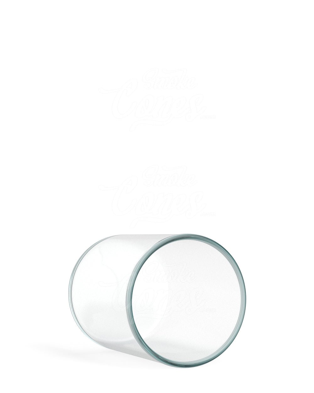 50mm Straight - Sided Clear 2oz Glass Screw Top Jars With White Lid 240/Box - 3