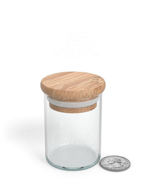 50mm Straight - Sided Clear 2oz Glass Screw Top Jars With White Lid 240/Box - 6