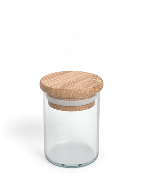 50mm Straight - Sided Clear 2oz Glass Screw Top Jars With White Lid 240/Box - 8