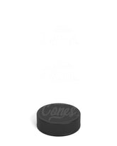 28mm Ribbed Screw Top Plastic Caps w/ Foam Liner - Matte Black - 250/Box