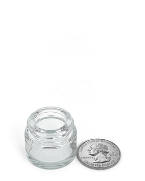 28mm Clear 5ml Glass Concentrate Jar 250/Box - 6