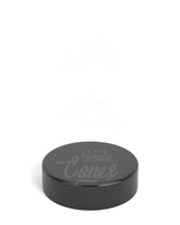 38mm Smooth Sided Screw Top Plastic Caps With Foam Liner - Glossy Black - 350/Box