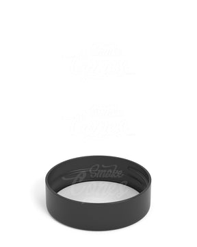 38mm Smooth Sided Screw Top Plastic Caps With Foam Liner - Glossy Black - 350/Box