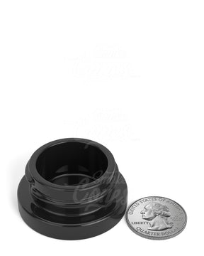 Glossy Black Glass Concentrate Containers | 38mm - 9mL - 320 Count