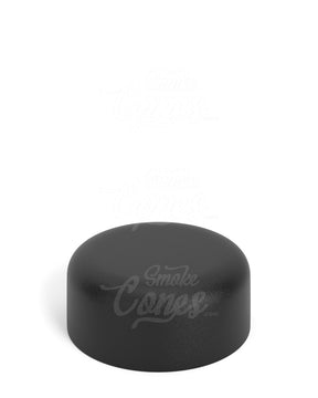 38mm Smooth Push Down & Turn Plastic Caps With Foam Liner - Matte Black - 320/Box