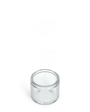 25mm Clear 6ml Glass Concentrate Jar w/ Clear Cap 1008/Box - 1