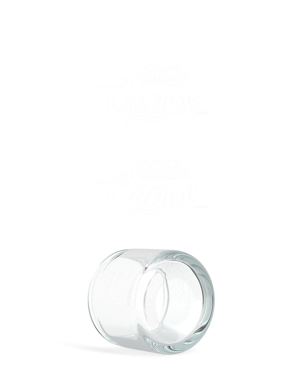 25mm Clear 6ml Glass Concentrate Jar w/ Clear Cap 144/Box - 4