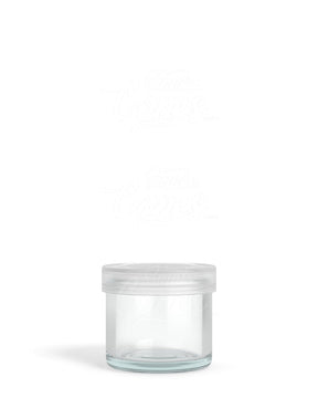 25mm Clear 6ml Glass Concentrate Jar w/ Clear Cap 1008/Box - 7