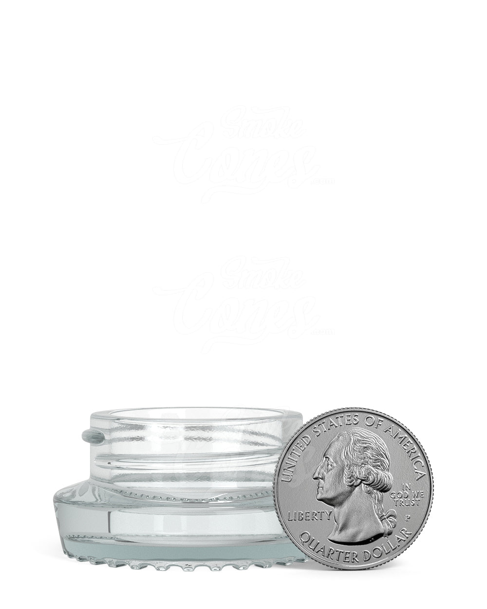 38mm Clear 7ml Glass Concentrate Jar 240/Box - 5