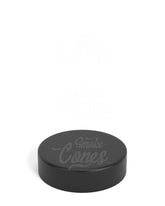 50mm Smooth Push and Turn Child Resistant Plastic Caps With Foam Liner - Matte Black - 100/Box