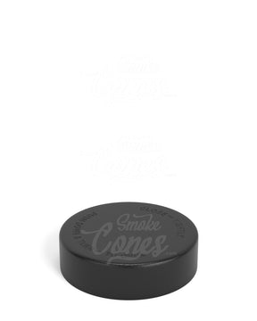 50mm Smooth Push and Turn Child Resistant Plastic Caps With Foam Liner - Black - 100/Box