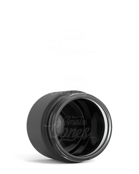 2oz Straight Sided 50mm Matte Black Glass Jars 200/Box