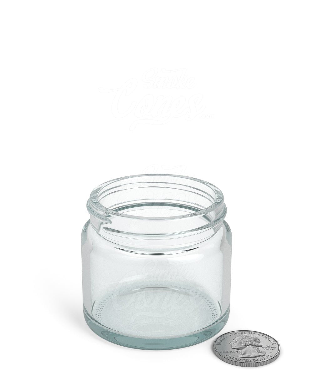 50mm Straight Sided Clear 2oz Glass Jar 200/Box - 6