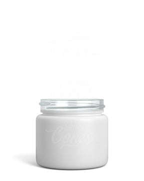 2oz Straight Sided Matte White Glass Jars 200/Box