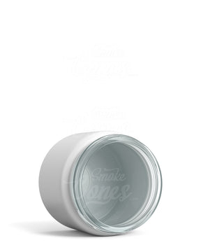 2oz Straight Sided Matte White Glass Jars 200/Box