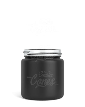 3oz Straight Sided 50mm Black Glass Jars 100/Box