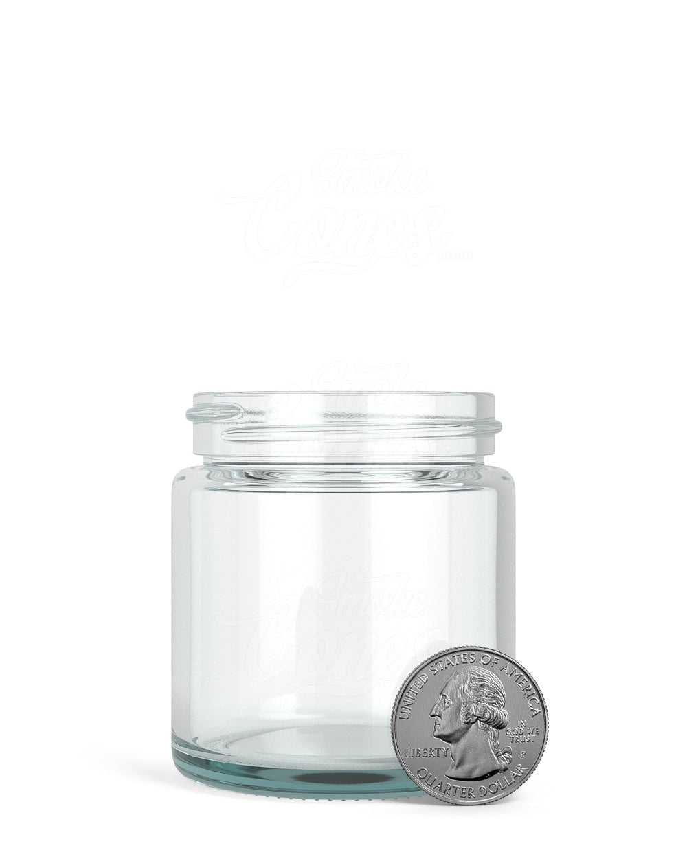 50mm Straight Sided Clear 3oz Glass Jar 100/Box - 5