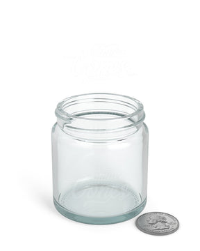 50mm Straight Sided Clear 3oz Glass Jar 100/Box - 6