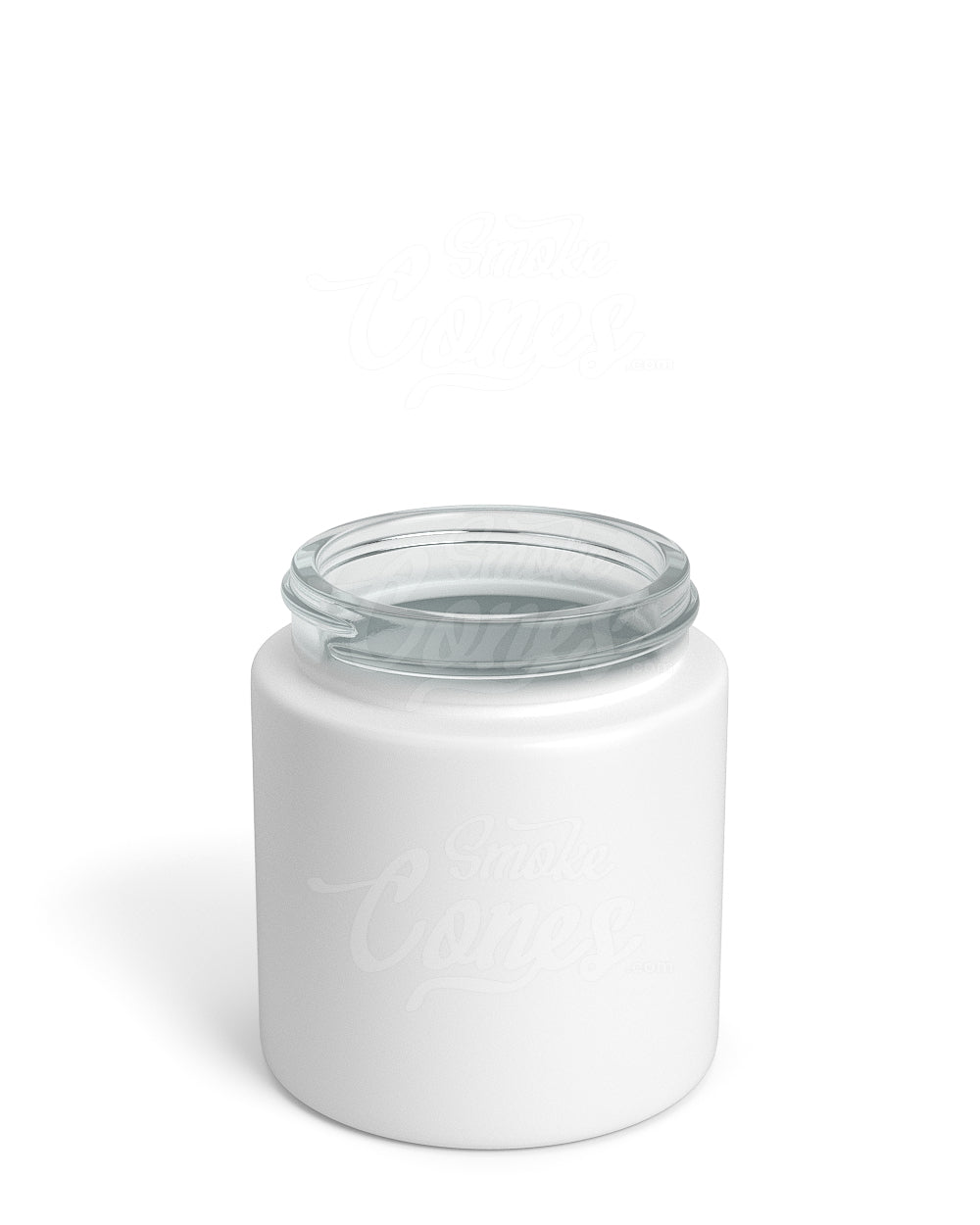 3oz Straight Sided Matte White Glass Jars 100/Box