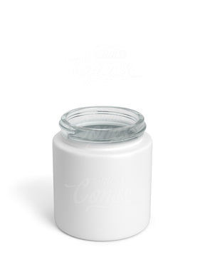 3oz Straight Sided Matte White Glass Jars 150/Box